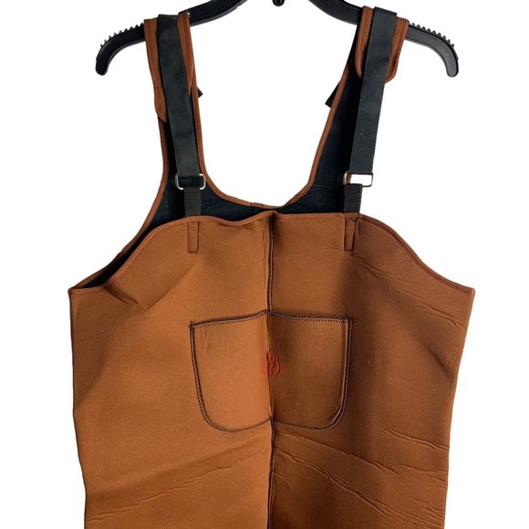 Red Ball Chest Waders Insulated Boot M Brown Adjustable Straps Neoprene Fishing - Picture 2 of 8